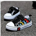 Zapatillas de lona delgadas para niños con diseño de dinosaurio - Vant
