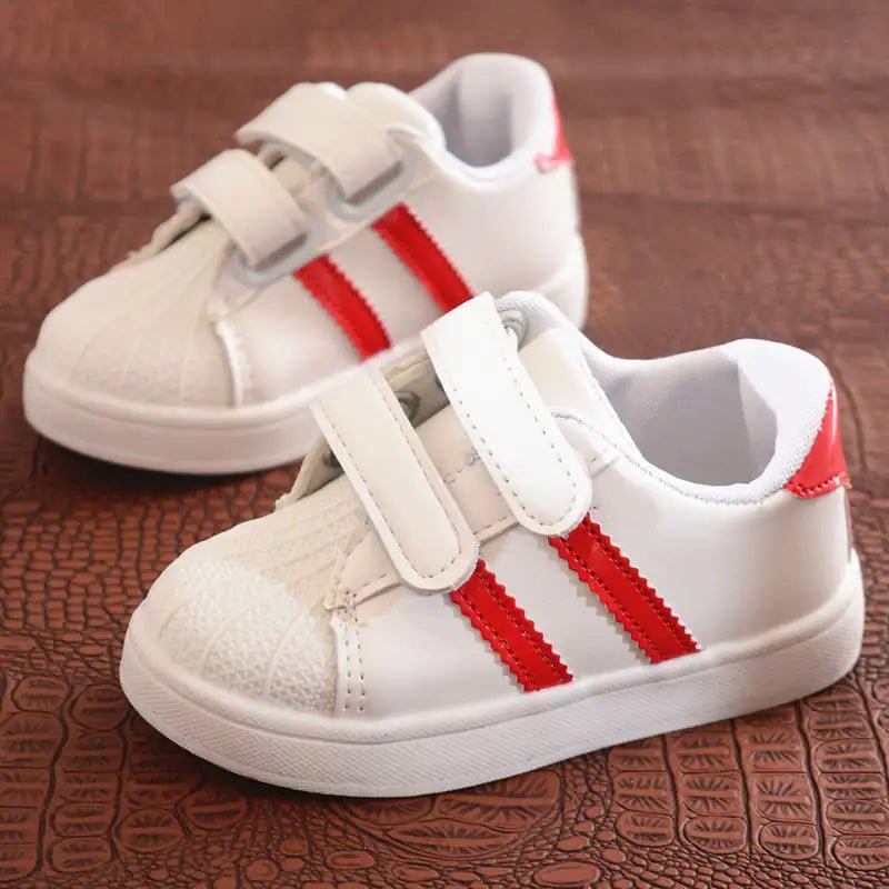 Zapatillas deportivas blancas con punta de goma para niños - Vant